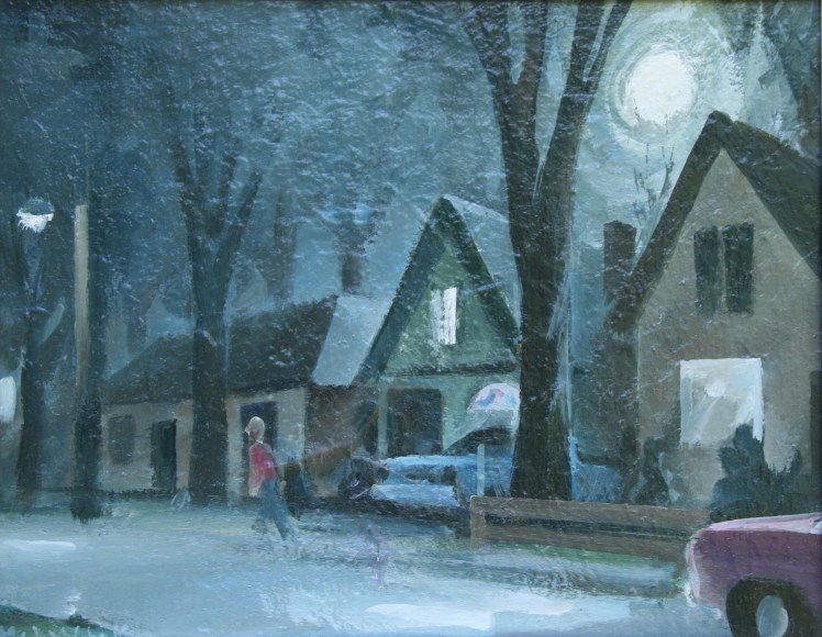 Elizabeth St. by Moonlight by Barry Trower.
