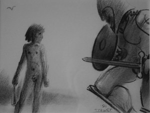 David and Goliath by Barry Trower (1991).