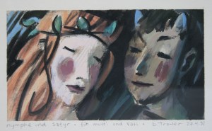 Nymph and Satyr by Barry Trower (1992).