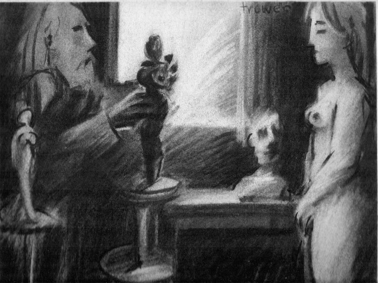 Sculptor and Model by Barry Trower.