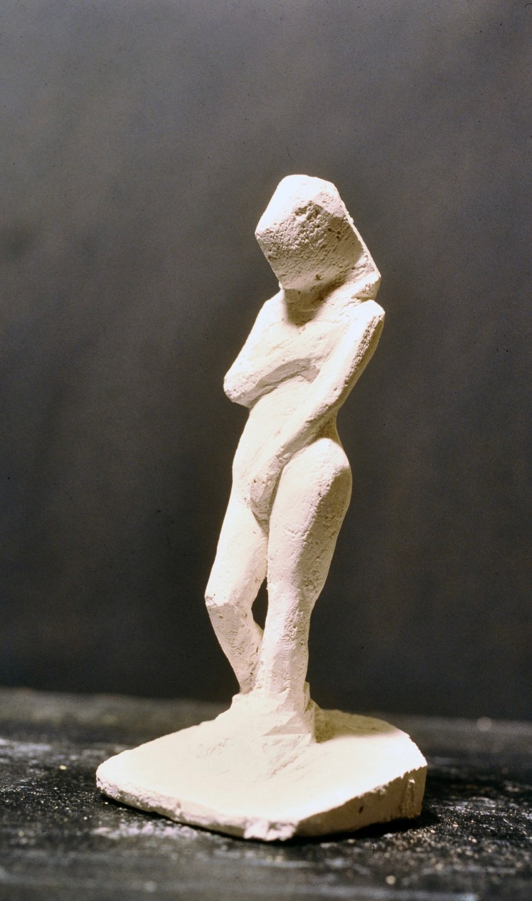 Standing Figure, Plaster of Paris by Barry Trower (1986).