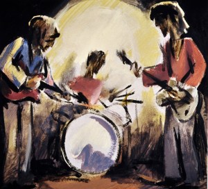 Sketch for a Mural I by Barry Trower (1991).